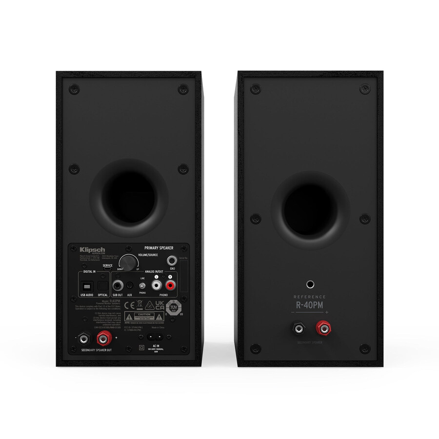 par de altavoces amplificados bidireccionales r-40pm de 4