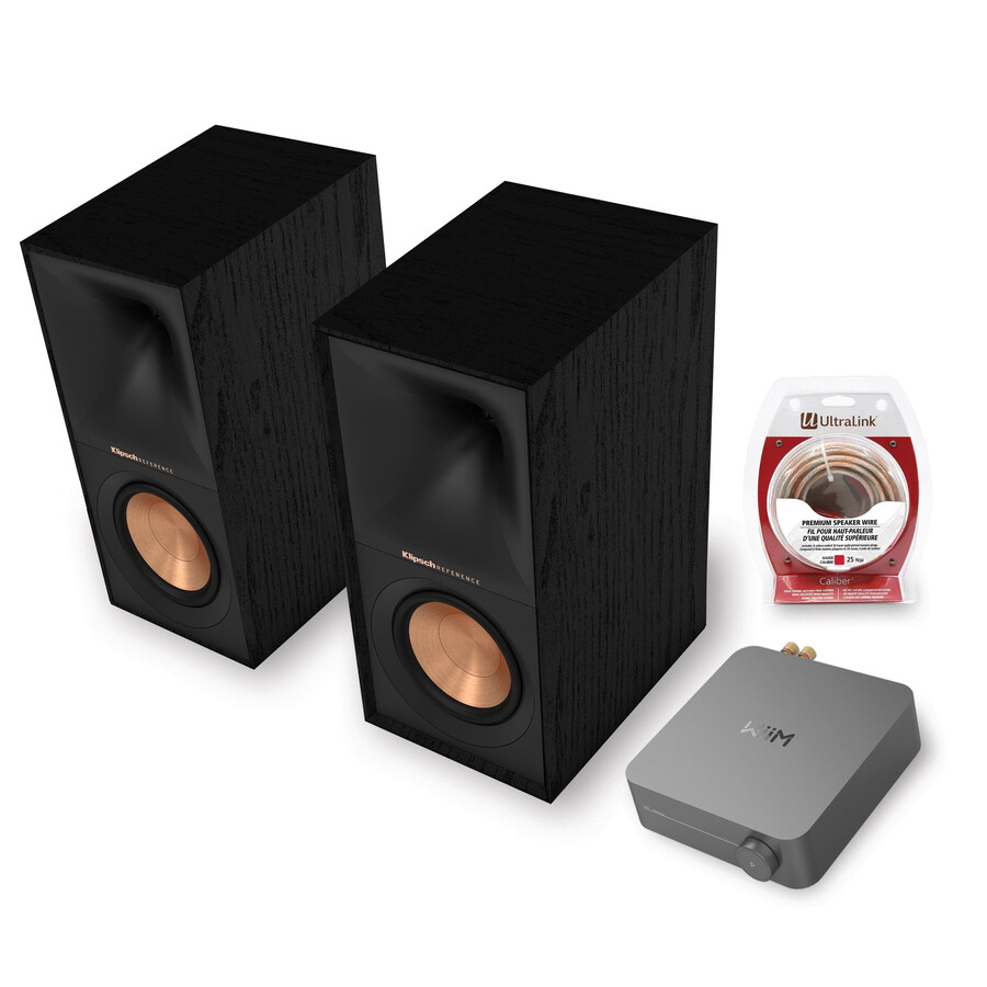 kit básico de streaming altavoces klipsch r-60m amplificador wiim y cable ultralink
