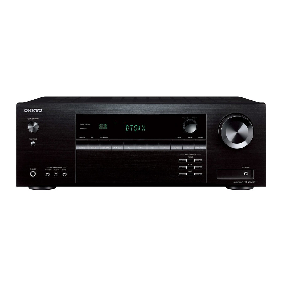 receptor av onkyo tx-nr5100 de 7.2 canales 8k