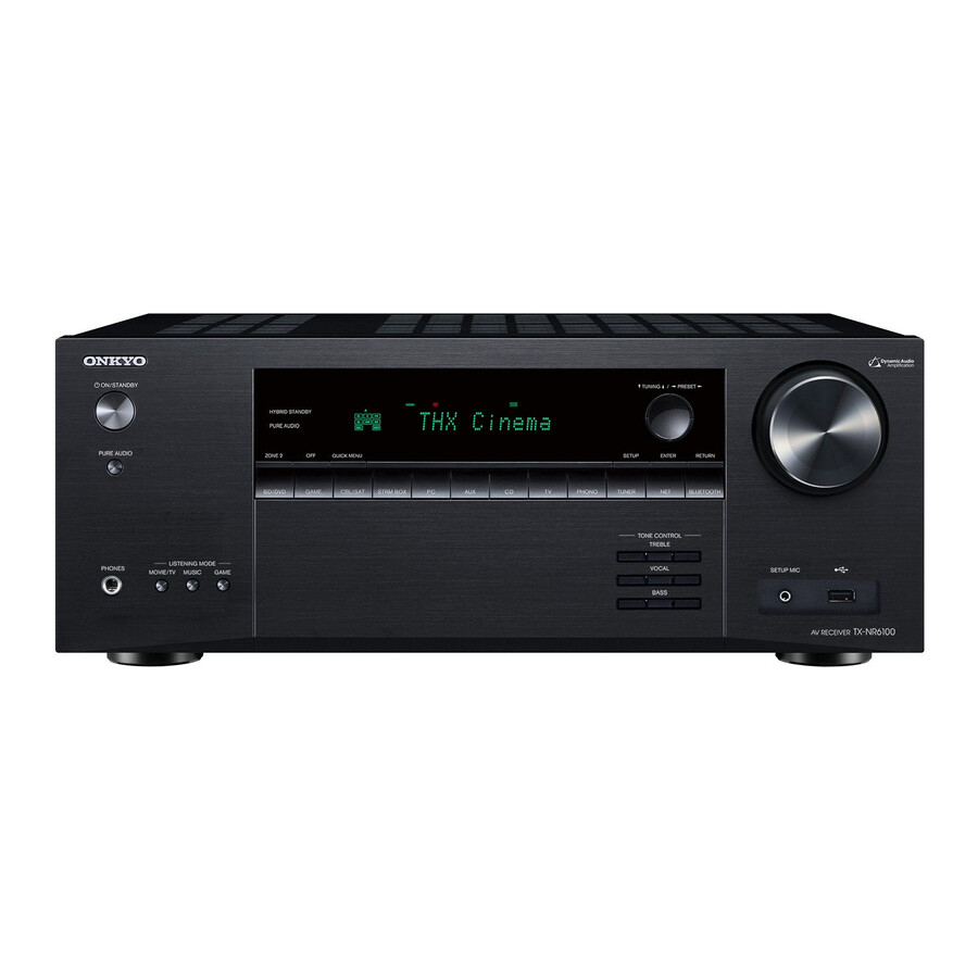receptor av onkyo tx-nr6100 de 7.2 canales con certificación thx